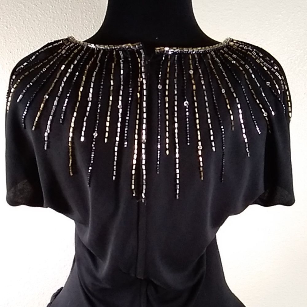 VINTAGE 80S NUIT SEQUIN MADE IN HONG KONG WOMEN DRESS SIZE 12